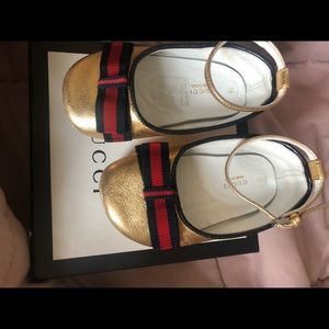 Authentic baby girls Gucci ballerina slipper